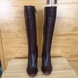 Celine knee high leather boots